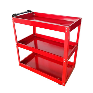 3 Tier Tool Storage Cart Red