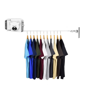 160mm Wall-Mounted Clothes Line Dry Rack White