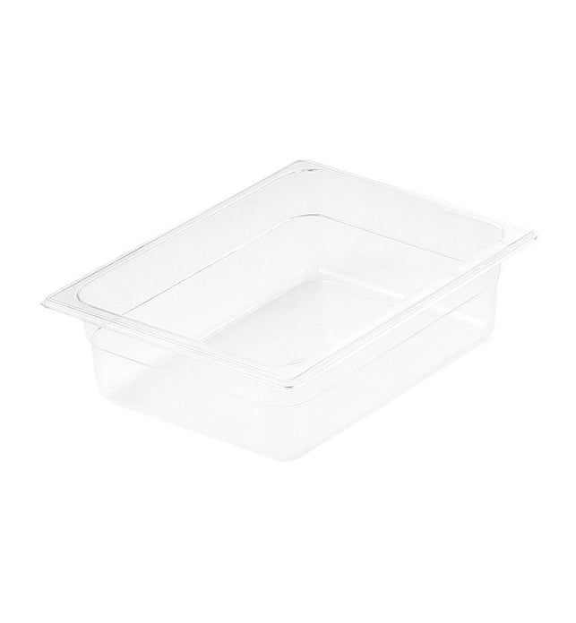 100mm Clear GN Pan 1/2 Food Tray