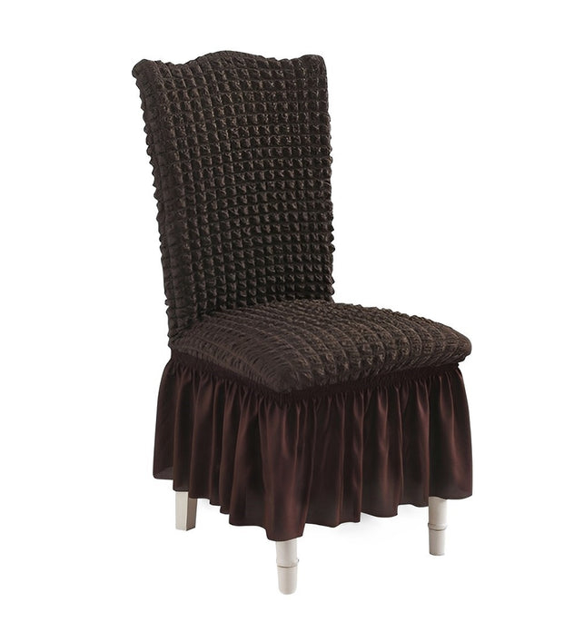 Coffee Chair Cover Seat Protector with Ruffle Skirt