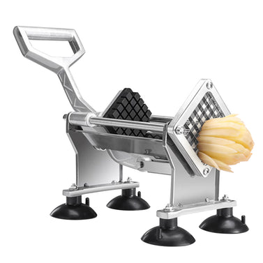SOGA Stainless Steel Commercial-Grade French Fry and Fruit/Vegetable Slicer with 3 Blades