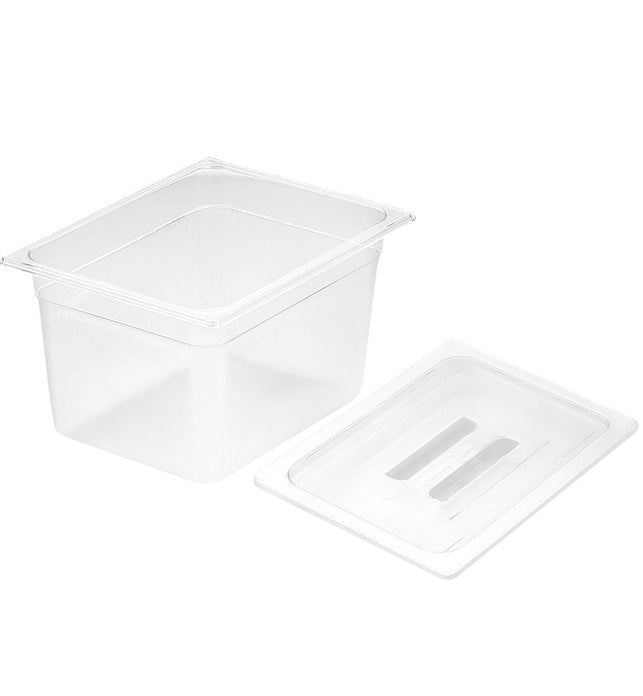 200mm Clear GN Pan 1/2 Food Tray with Lid