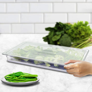 100mm Clear GN Pan 1/1 Food Tray with Lid