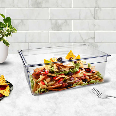 200mm Clear GN Pan 1/1 Food Tray with Lid