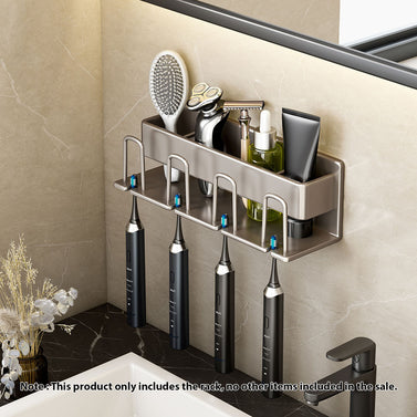 27cm Wall-Mounted Bathroom Storage Shelf Rack