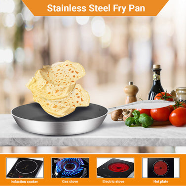 36cm Stainless Steel FryPan Non Stick Skillet