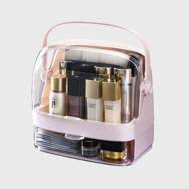 2 Tier White Countertop Makeup Storage Organiser