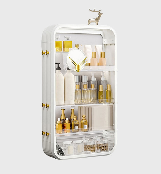 White Multi Tier Cosmetic Storage Organiser