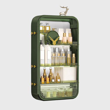Green Multi Tier Cosmetic Storage Rack Organiser