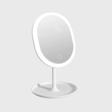 20cm White Rechargeable LED Light Makeup Mirror