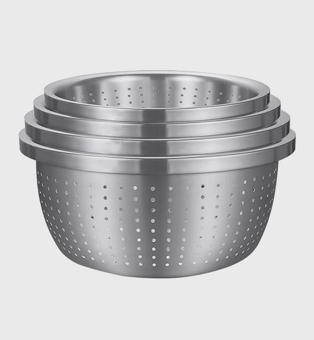 Stainless Steel Metal Basket Strainer 4PCS Set A