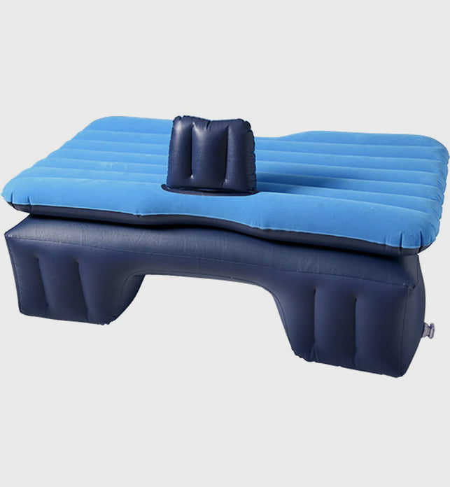 Portable Inflatable Car Mattress Air Bed Blue