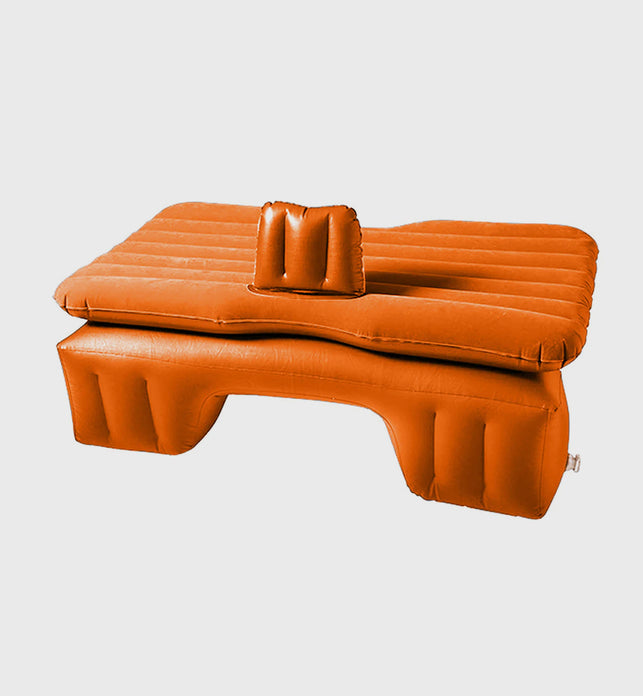 Portable Inflatable Car Mattress Air Bed Orange
