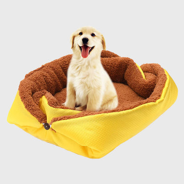 Yellow Dual-purpose Cushion Pet Mat