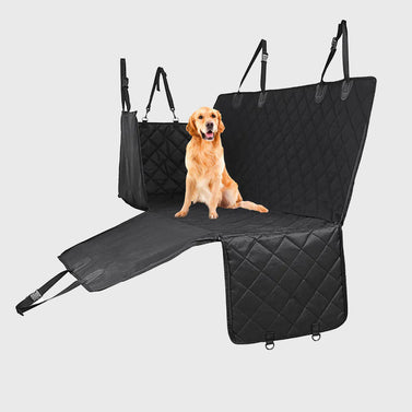 Luxury Oxford Waterproof Pet Back Seat Mat Black