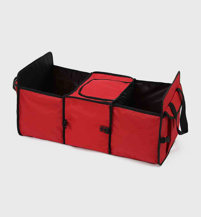 Car Portable Storage Box Multi-function Organizer Red