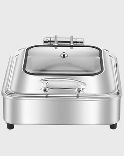 Stainless Steel Square Chafing Dish Tray with Top Lid