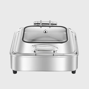 Stainless Steel Square Chafing Dish Tray with Top Lid