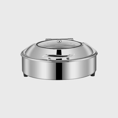 Stainless Steel Round Chafing Dish with Top Lid