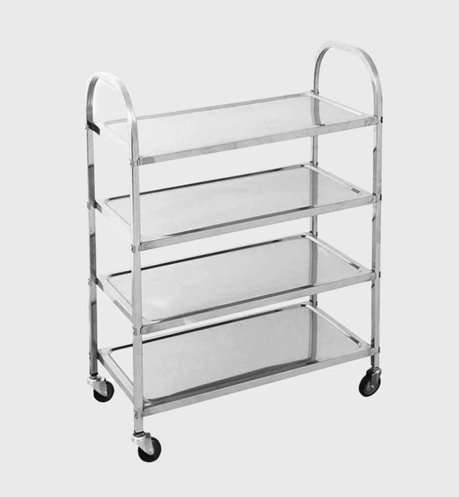 4 Tier Stainless Steel Utility Cart 950x500x1220