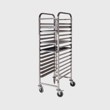 Gastronorm Trolley 16 Tier Stainless Steel Suits 60*40cm Tray