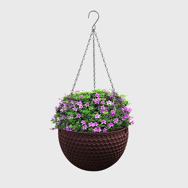 Coffee Medium Hanging Flower Pot