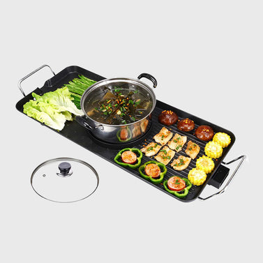 Electric Grill and Steamboat Hot Pot
