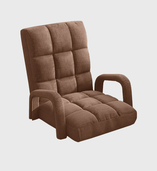 Floor Recliner Lazy Chair with Armrest Coffee