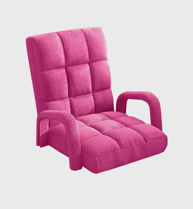 Floor Recliner Lazy Chair with Armrest Pink