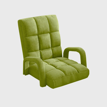 Floor Recliner Lazy Chair with Armrest Yellow Green