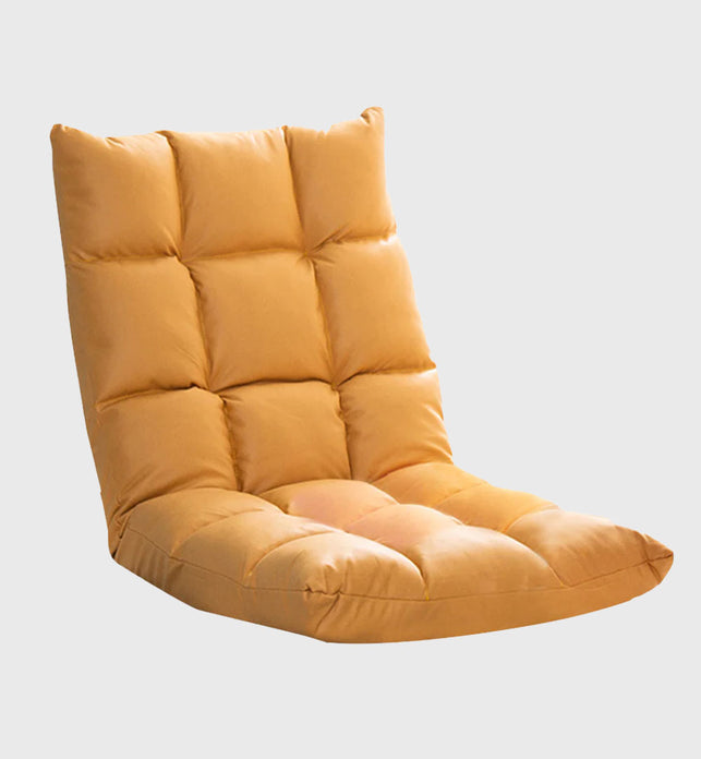 Air Leather Recliner Lounge Sofa Cushion Yellow