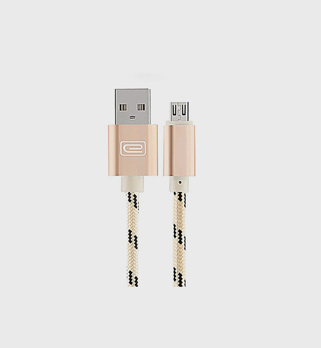 Android 1.5M MFI Metal Braided USB Cable Gold