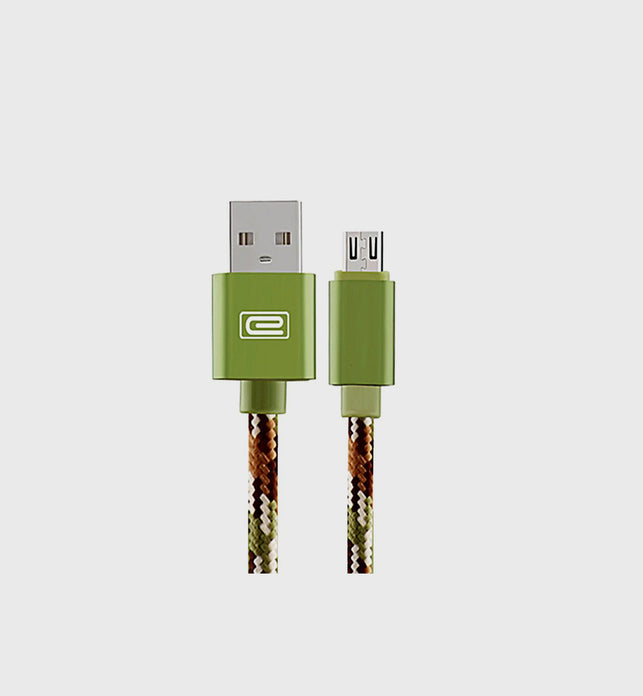 Android 1.5M MFI Metal Braided USB Cable Green