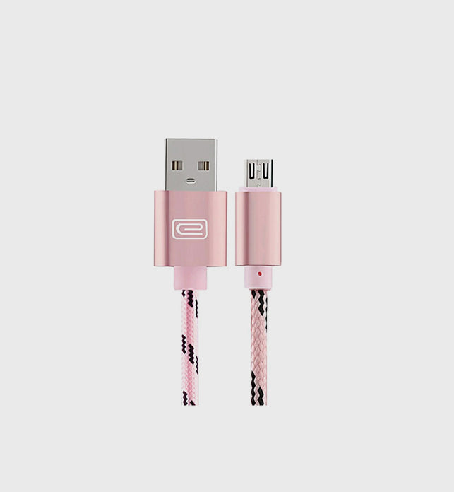 Android 1.5M MFI Metal Braided USB Cable Rose Gold