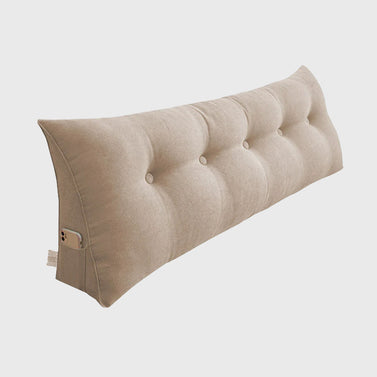 180cm Beige Wedge Bed Cushion