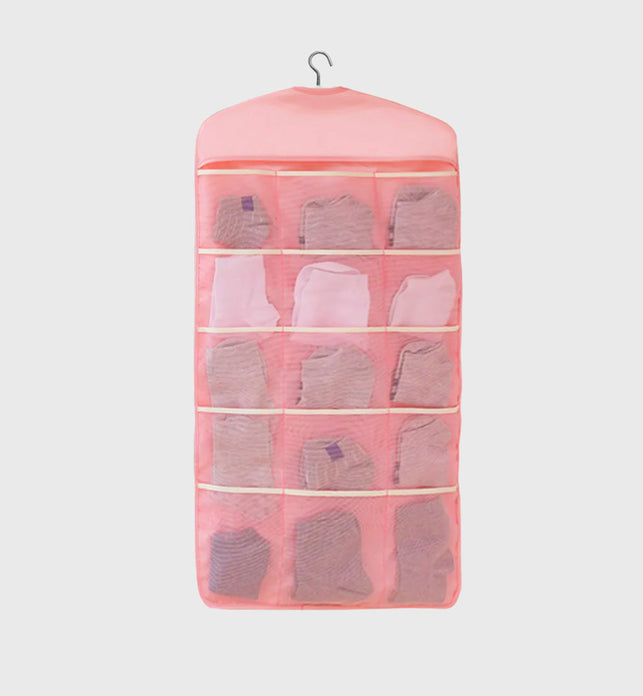 Pink Dual Hanging Storage Bag