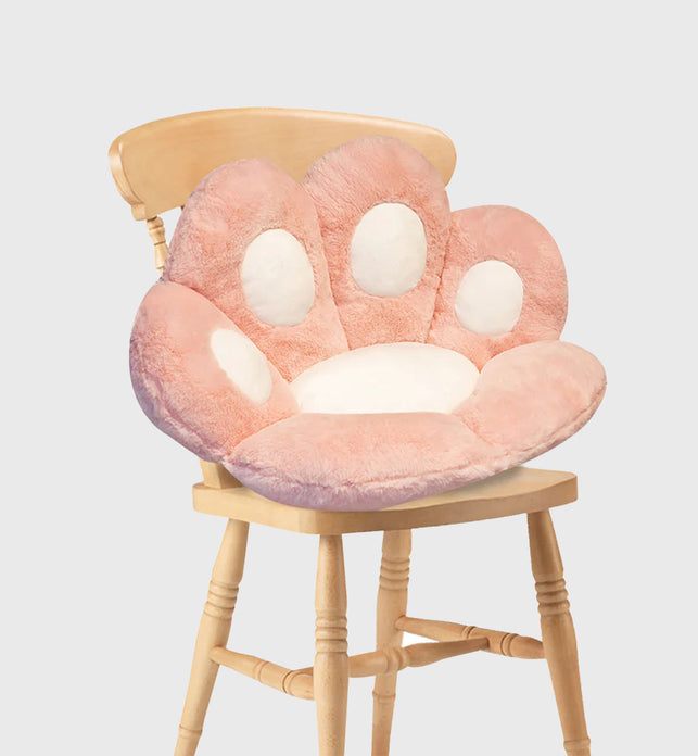 70cm Pink Paw Shape Cushion