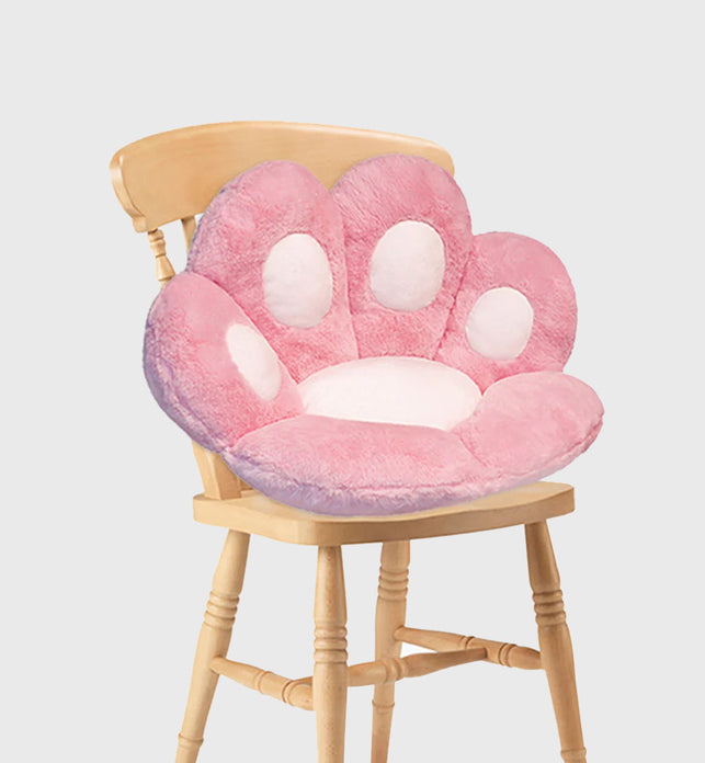 80cm Pink Paw Shape Cushion