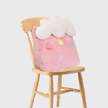 Cute Rain Cloud Wedge Cushion Pink