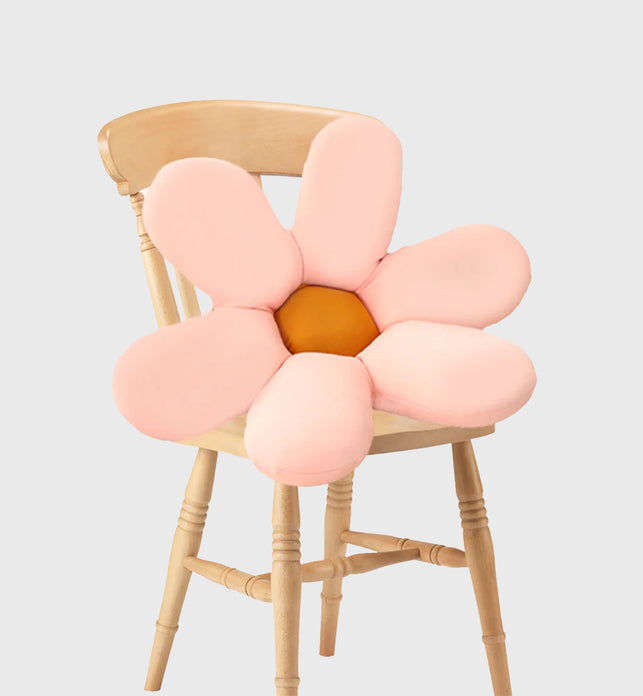 Pink Daisy Flower Shape Cushion