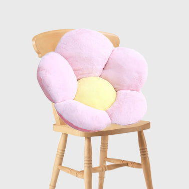 Pink Whimsical Flower Shape Cushion