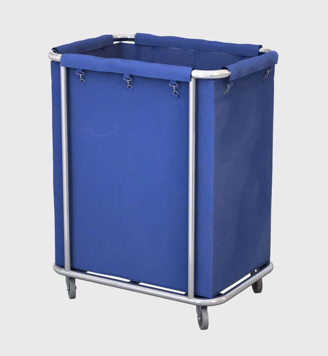 Stainless Square Linen Cart Blue