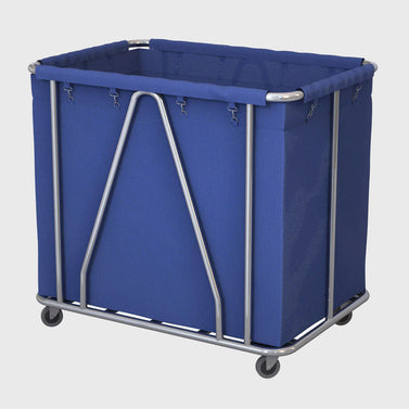 Stainless Large Linen Cart Blue