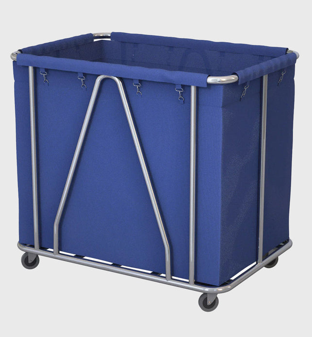 Stainless Large Linen Cart Blue