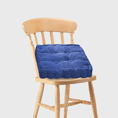 Blue Plush Square Cushion