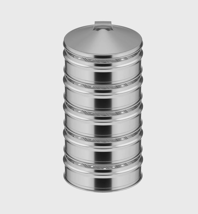 5 Tier Stainless Steel Steamers With Lid 25cm