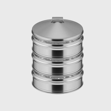 3 Tier Stainless Steel Steamers With Lid 28cm