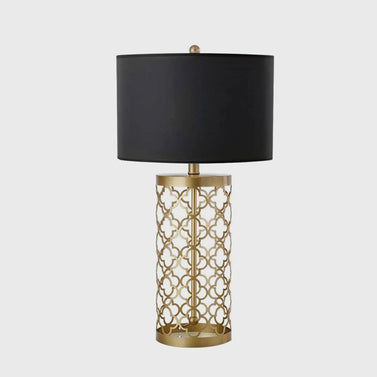 Hollowed Table Lamp with Dark Shade