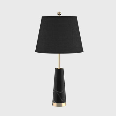 68cm Black Marble Table Lamp