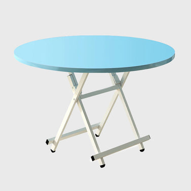 Blue Round Dining Table